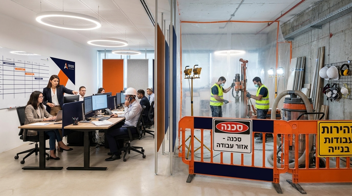 קידוח למזגנים במשרדים: המדריך המלא למיזוג חכם ויעיל