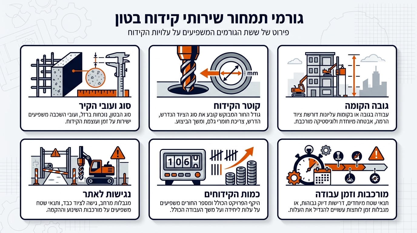 גורמים המשפיעים על מחיר קידוח למזגן חלון בקיר