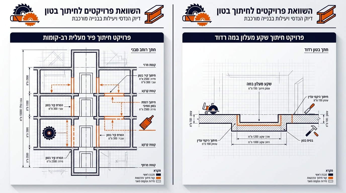 ניסור פתח למעלית ביתית: המדריך המלא לתכנון וביצוע מקצועי