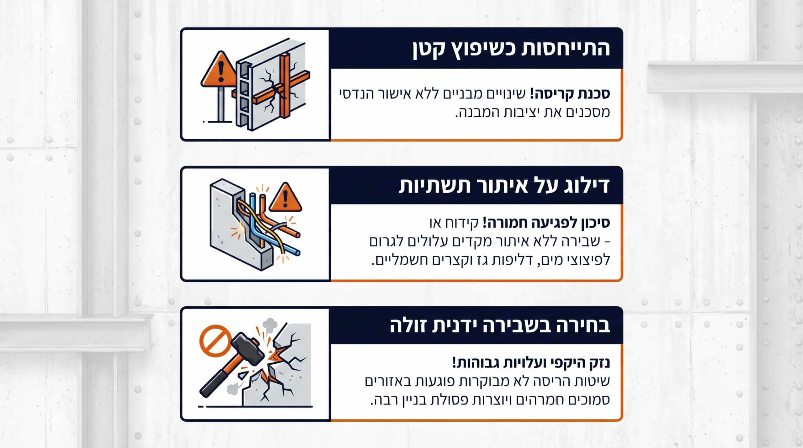 הרחבת מעבר לעומת פתיחת פתח חדש
