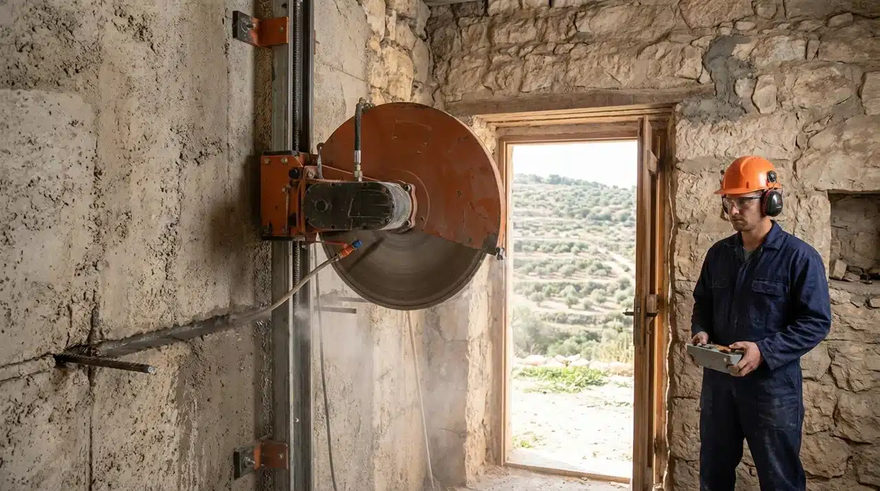ניסור בטון באזור יהודה, שירותים והזמנת עבודה