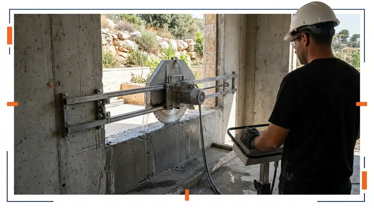 ניסור בטון בגבעת זאב