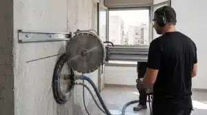 ניסור בטון במודיעין לפריצת פתחים ומעברי צנרת