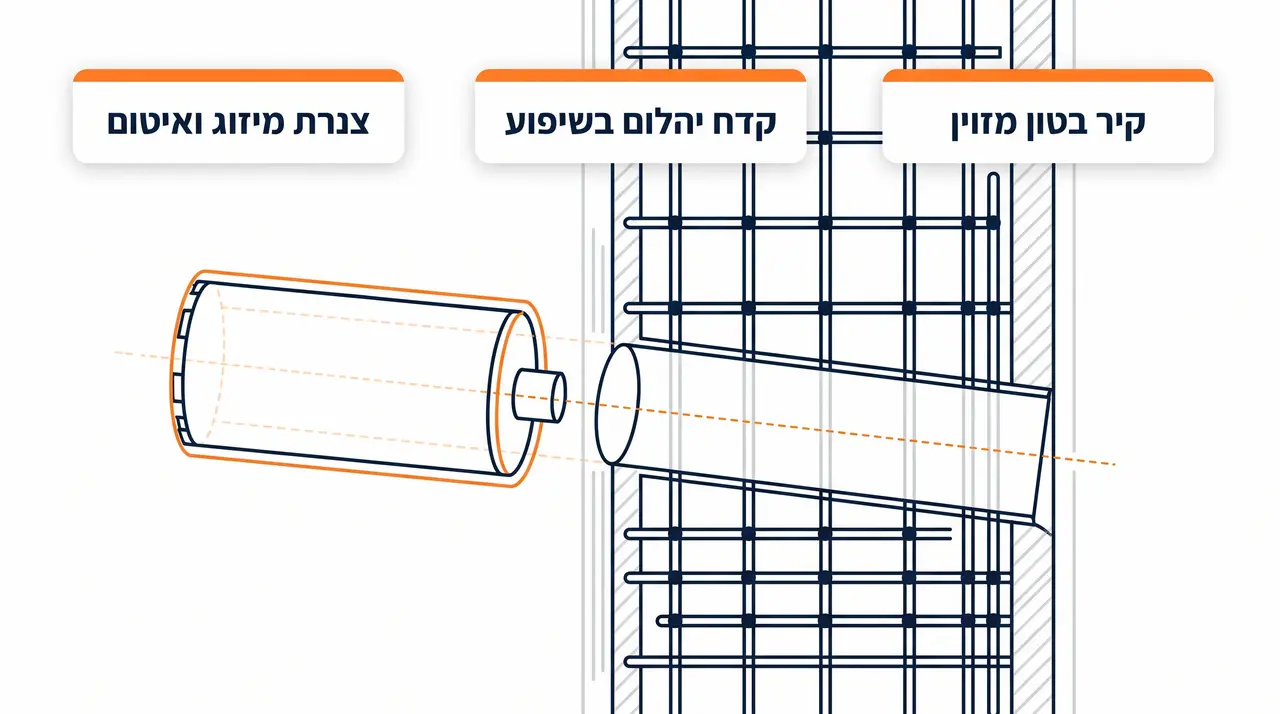 כיצד מבוצע קידוח בטון בבית שמש עבור תשתיות ומערכות מיזוג אוויר?
